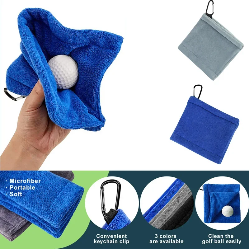 Golf Towel Waffle - Serviette de nettoyage pour balles et