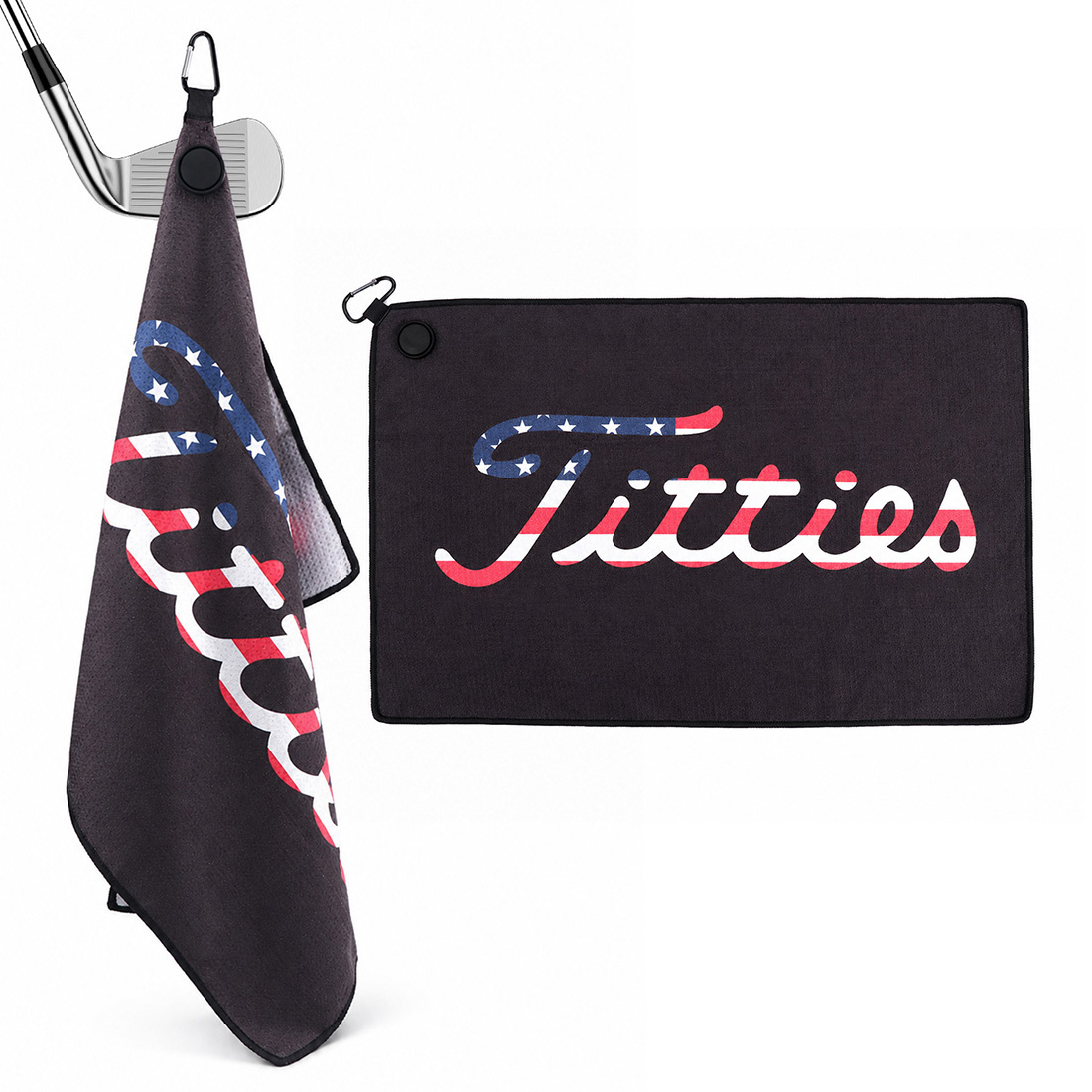 Golf Towel Waffle - Serviette de golf magnétique en tissu
