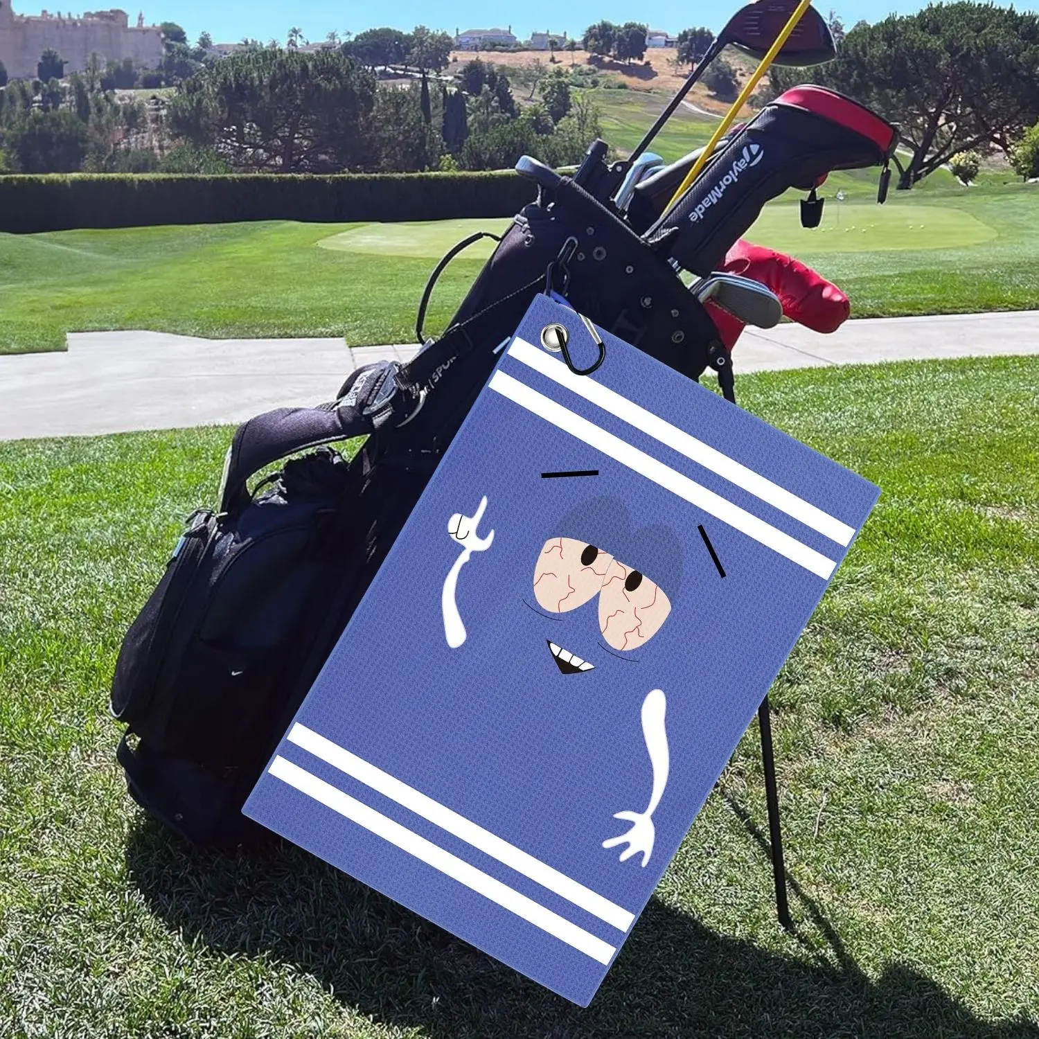 Serviette de golf drôle en mic - Golf Towel Waffle avis et prix