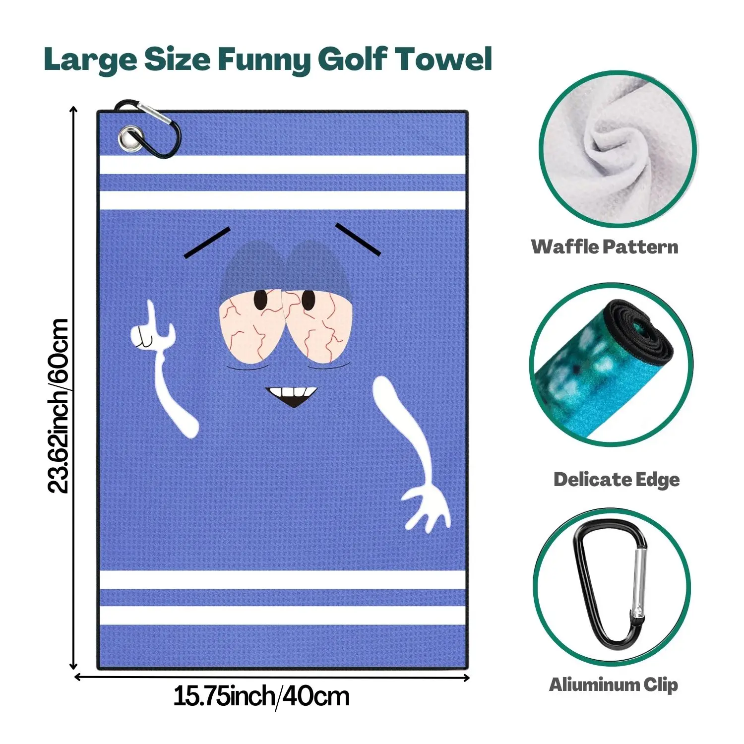 Serviette de golf drôle en mic - Golf Towel Waffle avis et prix