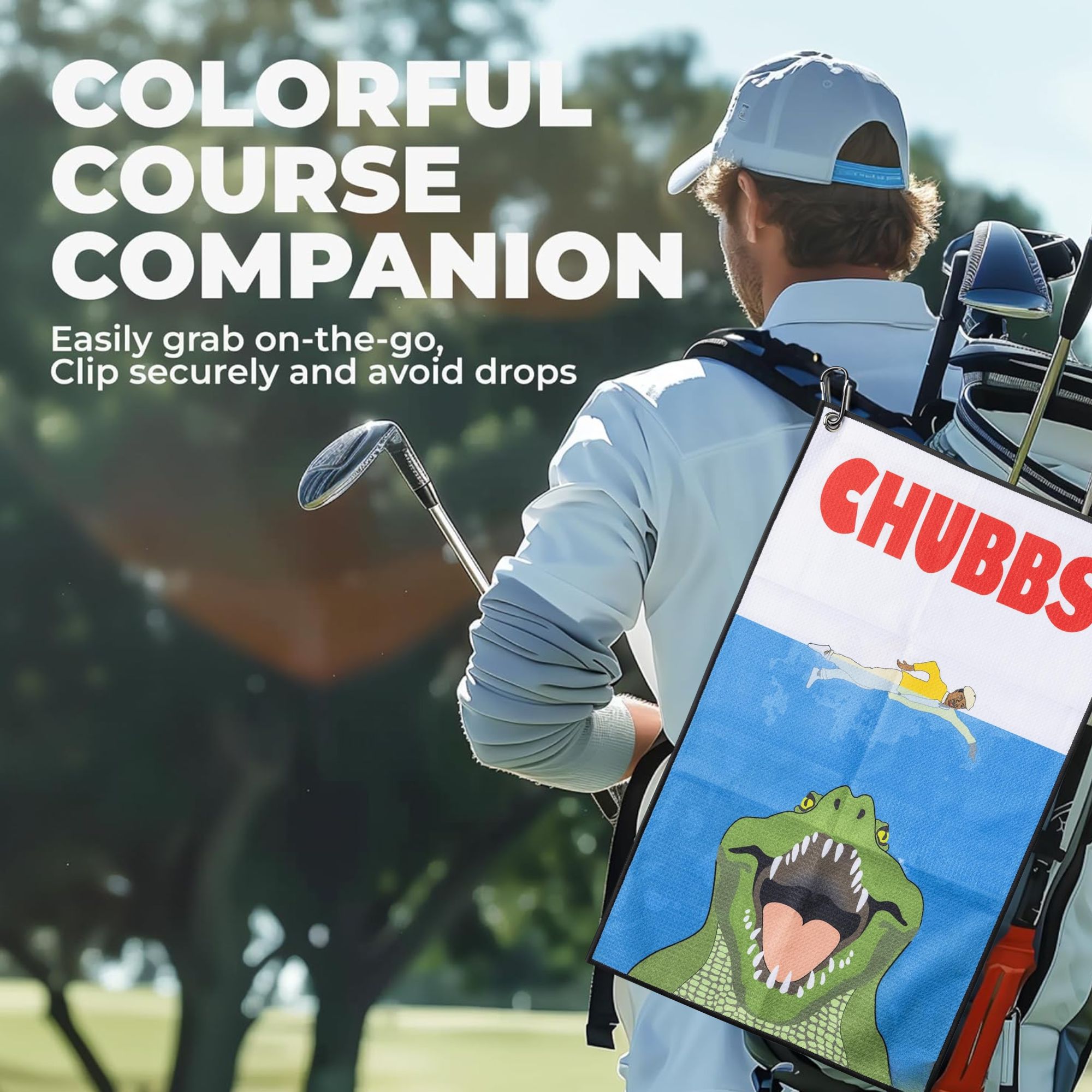 Serviette de golf amusante Hap - Golf Towel Waffle avis et prix