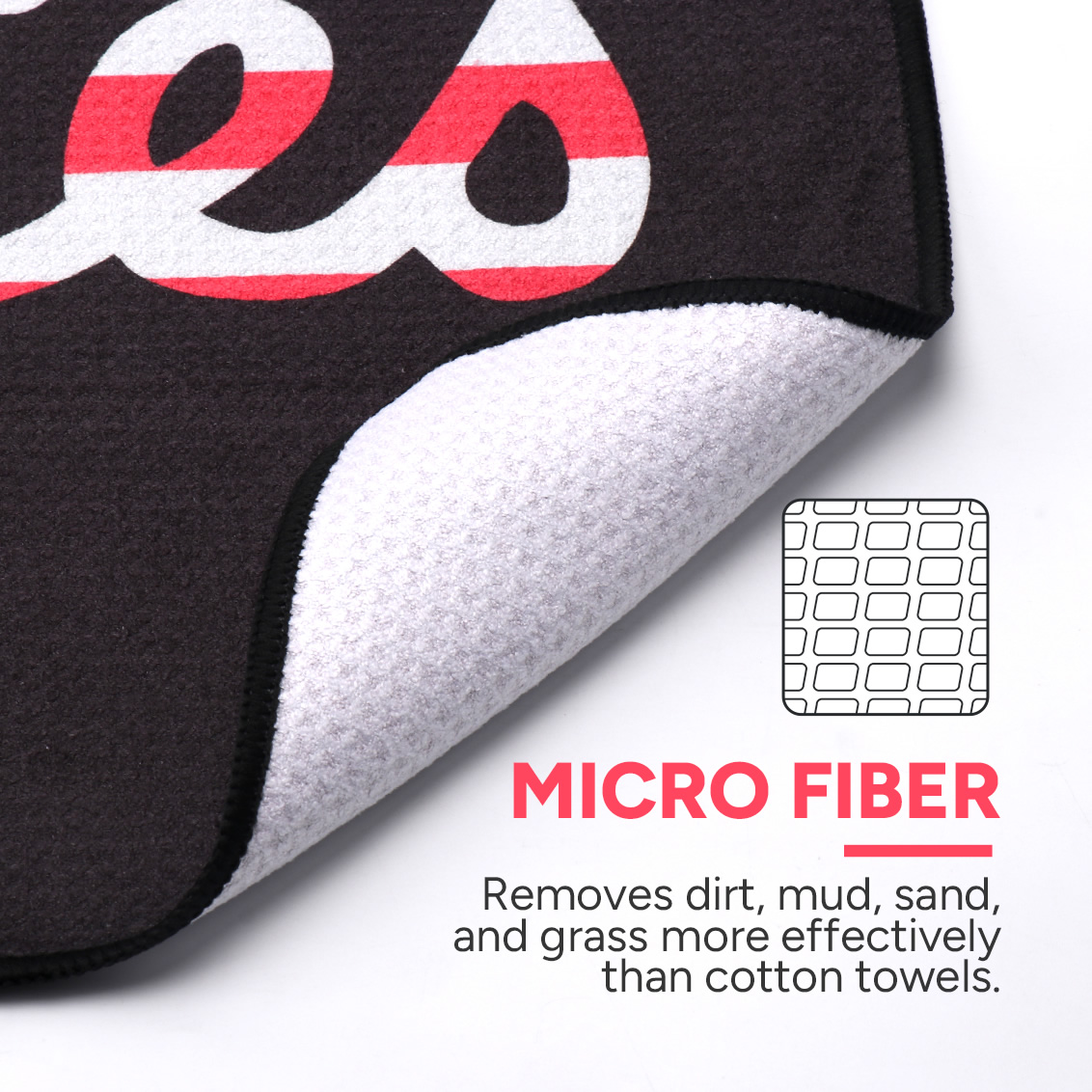 Serviette de golf magnétique e - Golf Towel Waffle avis et prix